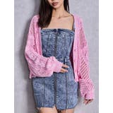 ピンク | 2WAYメッシュブリーチニットトップス | GYDA