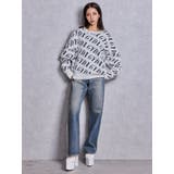 GYDA SLANT PATTERNニットトップス | GYDA | 詳細画像9 