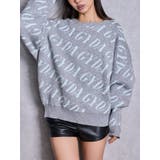 グレー | GYDA SLANT PATTERNニットトップス | GYDA