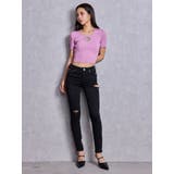 GG bijou MOLDラメニットトップス | GYDA | 詳細画像16 