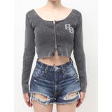 GG bijou ZIPブリーチニットショートトップス | GYDA | 詳細画像22 