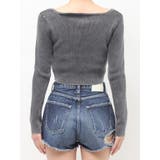 GG bijou ZIPブリーチニットショートトップス | GYDA | 詳細画像24 