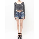 GG bijou ZIPブリーチニットショートトップス | GYDA | 詳細画像29 