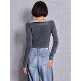 GG bijou ZIPブリーチニットショートトップス | GYDA | 詳細画像9 