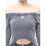 GG SIDE DRAPE EDGEオフショルトップス | GYDA | 詳細画像19 