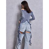 GG SIDE DRAPE EDGEオフショルトップス | GYDA | 詳細画像9 