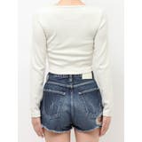 GGロゴラインストーンラメテレコトップス | GYDA | 詳細画像19 