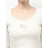 GGロゴラインストーンラメテレコトップス | GYDA | 詳細画像20 