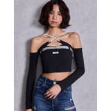 GYDAフロントクロスラメテレコTOPS | GYDA | 詳細画像7