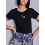 ブラック | GLITTER GG Tシャツ | GYDA