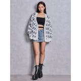 GYDA SLANT PATTERNニットカーディガン | GYDA | 詳細画像5 