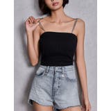 chainストラップラメテレコビスチェ | GYDA | 詳細画像1 