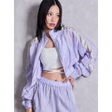 パープル | sacred edge cross shinyショートブルゾン | GYDA