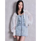 sacred edge cross ZIPスカートライクデニムミニワンピース | GYDA | 詳細画像15