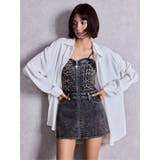 sacred edge cross ZIPスカートライクデニムミニワンピース | GYDA | 詳細画像20