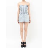 sacred edge cross ZIPスカートライクデニムミニワンピース | GYDA | 詳細画像32