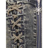 sacred edge cross ZIPスカートライクデニムミニワンピース | GYDA | 詳細画像33