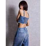 2WAYデニムチェーンロンパース | GYDA | 詳細画像6 