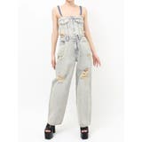 アイスブルー | 2WAYデニムチェーンロンパース | GYDA