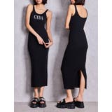 ブラック | GYDA jacquard longニットワンピース | GYDA