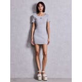 Symmetry GYDAプレートハーフスリーブニットワンピース | GYDA | 詳細画像10 