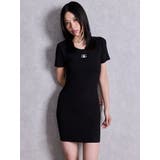 Symmetry GYDAプレートハーフスリーブニットワンピース | GYDA | 詳細画像14 