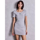 Symmetry GYDAプレートハーフスリーブニットワンピース | GYDA | 詳細画像8 