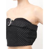 Glitter print beltブラウス | GYDA | 詳細画像15