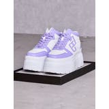 パープル | GG bold line thick soleスニーカー | GYDA