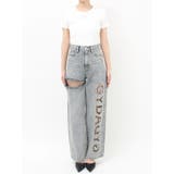 ハイウエストGYDA CUT OUT SIDE RIPPEDデニムパンツ | GYDA | 詳細画像29 