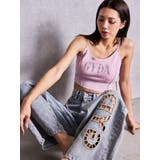 ハイウエストGYDA CUT OUT SIDE RIPPEDデニムパンツ | GYDA | 詳細画像3 