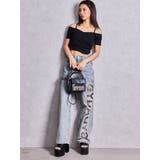 ハイウエストGYDA CUT OUT SIDE RIPPEDデニムパンツ | GYDA | 詳細画像9 