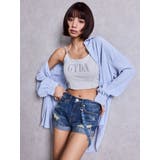 ジャストウエストGYDA chainダメージデニムショートパンツ | GYDA | 詳細画像10