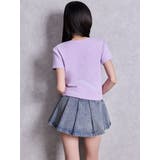 ハイウエストレイヤードプリーツスカートライクデニムショートパンツ | GYDA | 詳細画像28 