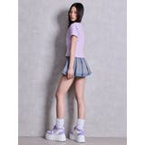 ハイウエストレイヤードプリーツスカートライクデニムショートパンツ | GYDA | 詳細画像30 