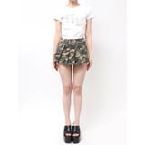 ハイウエストレイヤードプリーツスカートライクデニムショートパンツ | GYDA | 詳細画像41 