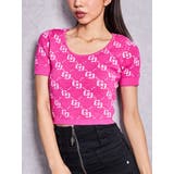 ピンク | GG jacquardラメニットTOPS | GYDA