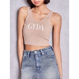 ベージュ | GYDA jacquardタンクニットトップス | GYDA