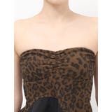 LEOPARD HEM DRAPE EDGEベアTOPS | GYDA | 詳細画像19