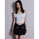 Gyda bijouサイドラインオフショルショートTOPS | GYDA | 詳細画像13 