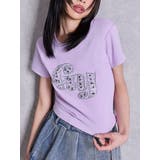 パープル | gy bijou Tシャツ | GYDA