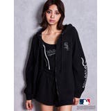 ブラック | GYDA［MLB］bijou logo BIGパーカー | GYDA