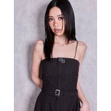 GGプレートベアラメストライプロンパース | GYDA | 詳細画像4