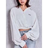 GYDAプレートカシュクールショートブラウス | GYDA | 詳細画像1