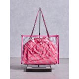 ピンク | GG glitter print clearトートBAG | GYDA
