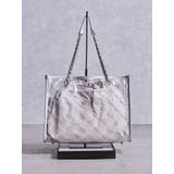 シルバー | GG glitter print clearトートBAG | GYDA