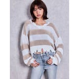 Vネックグラインダーニットトップス | GYDA | 詳細画像7