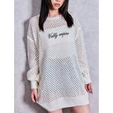 Valdy empire embroideryメッシュニットトップス | GYDA | 詳細画像1 