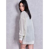 Valdy empire embroideryメッシュニットトップス | GYDA | 詳細画像12 