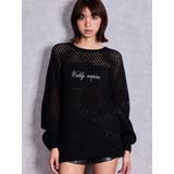 Valdy empire embroideryメッシュニットトップス | GYDA | 詳細画像2 